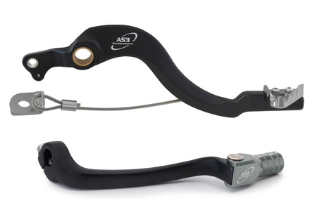 AS3 Factory Series Rempedaal & Versnellingspook Zwart