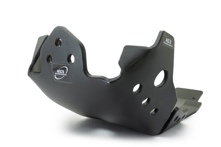 HONDA CRF 450 R RX 2021-2022 AS3 DTC PLASTIC SKID PLATE AND LINKAGE GUARD BLACK