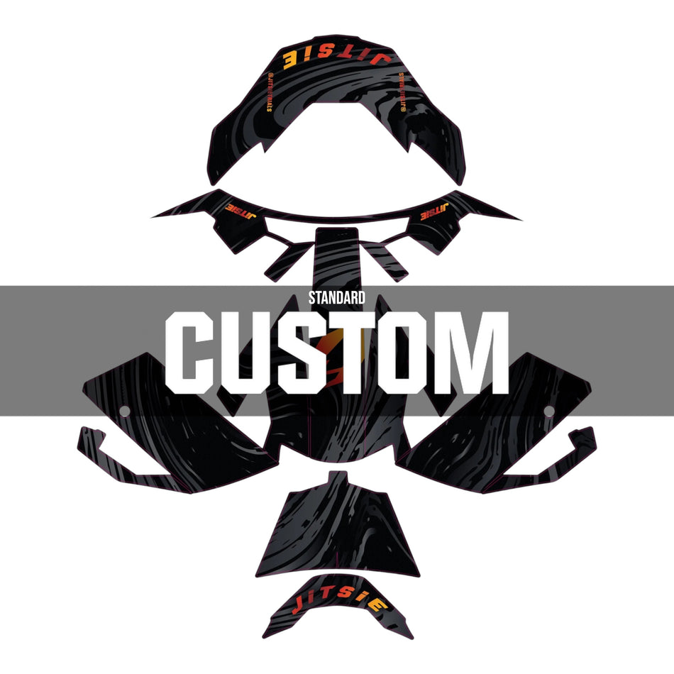 Jitsie Custom HT3 Helmet Sticker Wrap Krylo