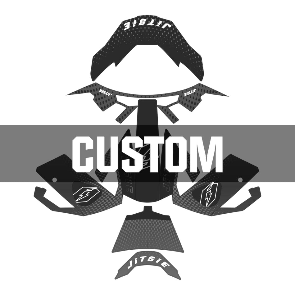 Jitsie Custom HT3 Helmet Sticker Wrap Solid 2026