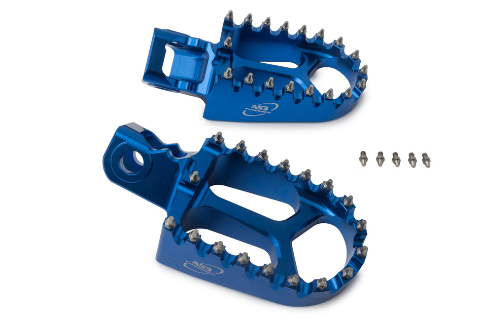 AS3 Racing Series Voetsteunen Blauw