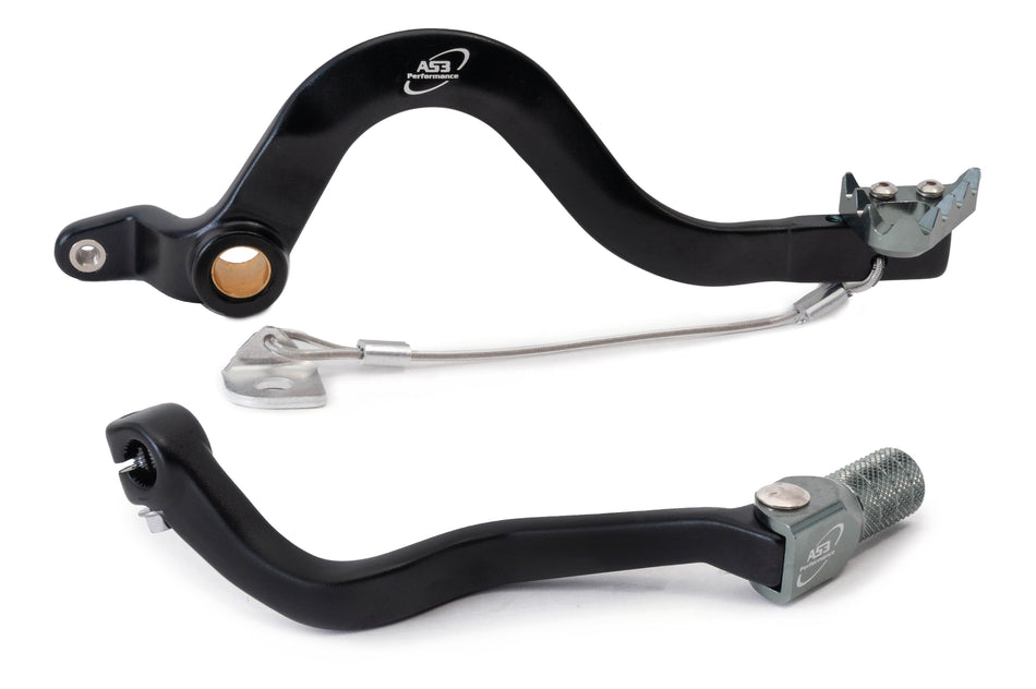 AS3 Factory Series Rempedaal & Versnellingspook Zwart