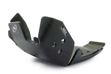 HUSQVARNA TE 250 300 2024-2025 AS3 DTC PLASTIC SKID PLATE AND LINKAGE GUARD BLACK