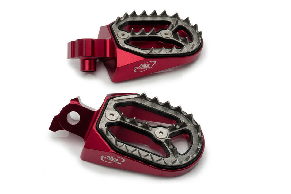AS3 Factory Series Voetsteunen Rood