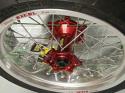 Set Supermoto wielen HAAN Wheels - Gekleurde velg & naaf