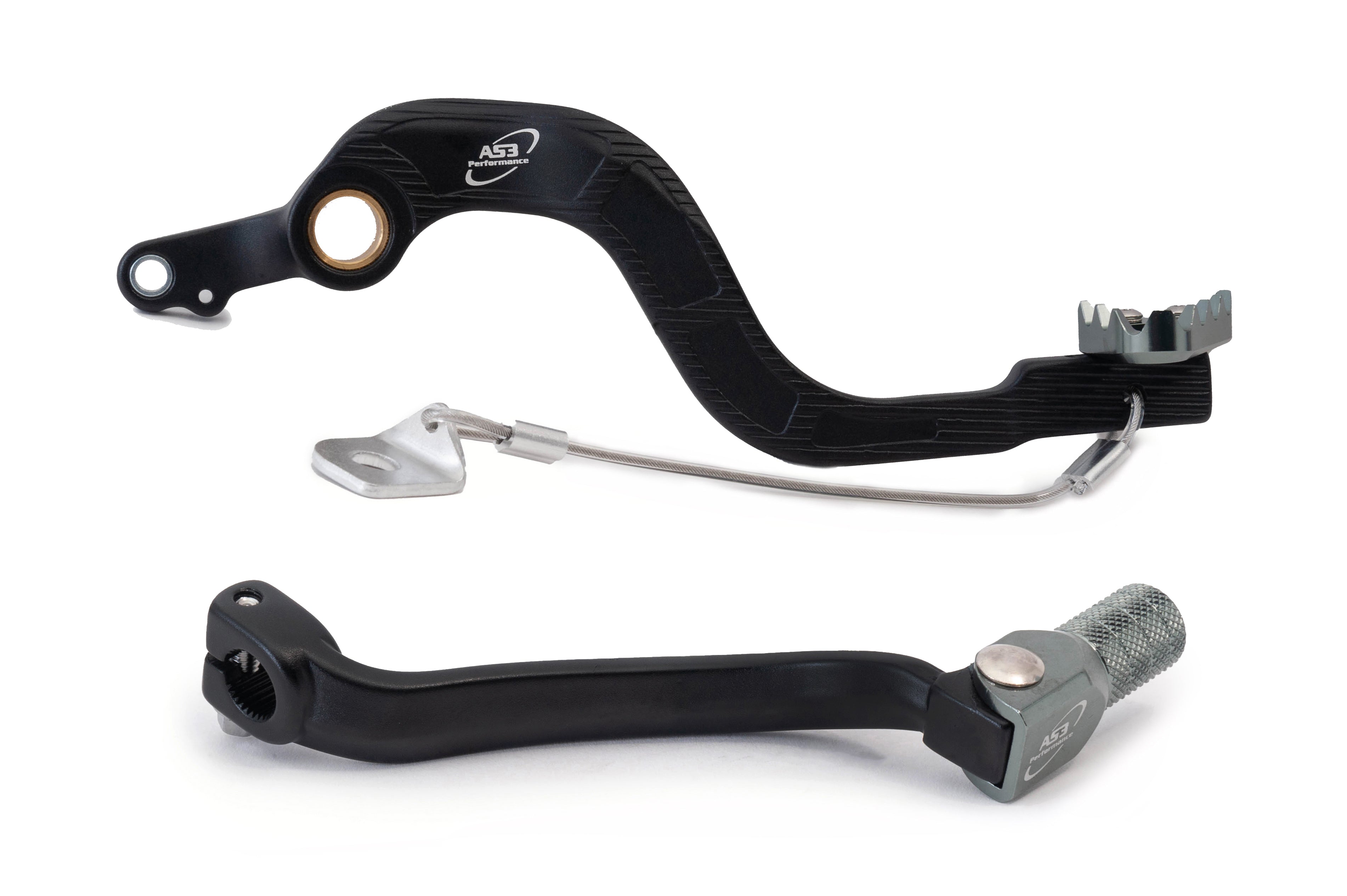 AS3 Factory Series Rempedaal & Versnellingspook Zwart