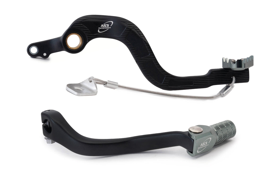 AS3 Factory Series Rempedaal & Versnellingspook Zwart