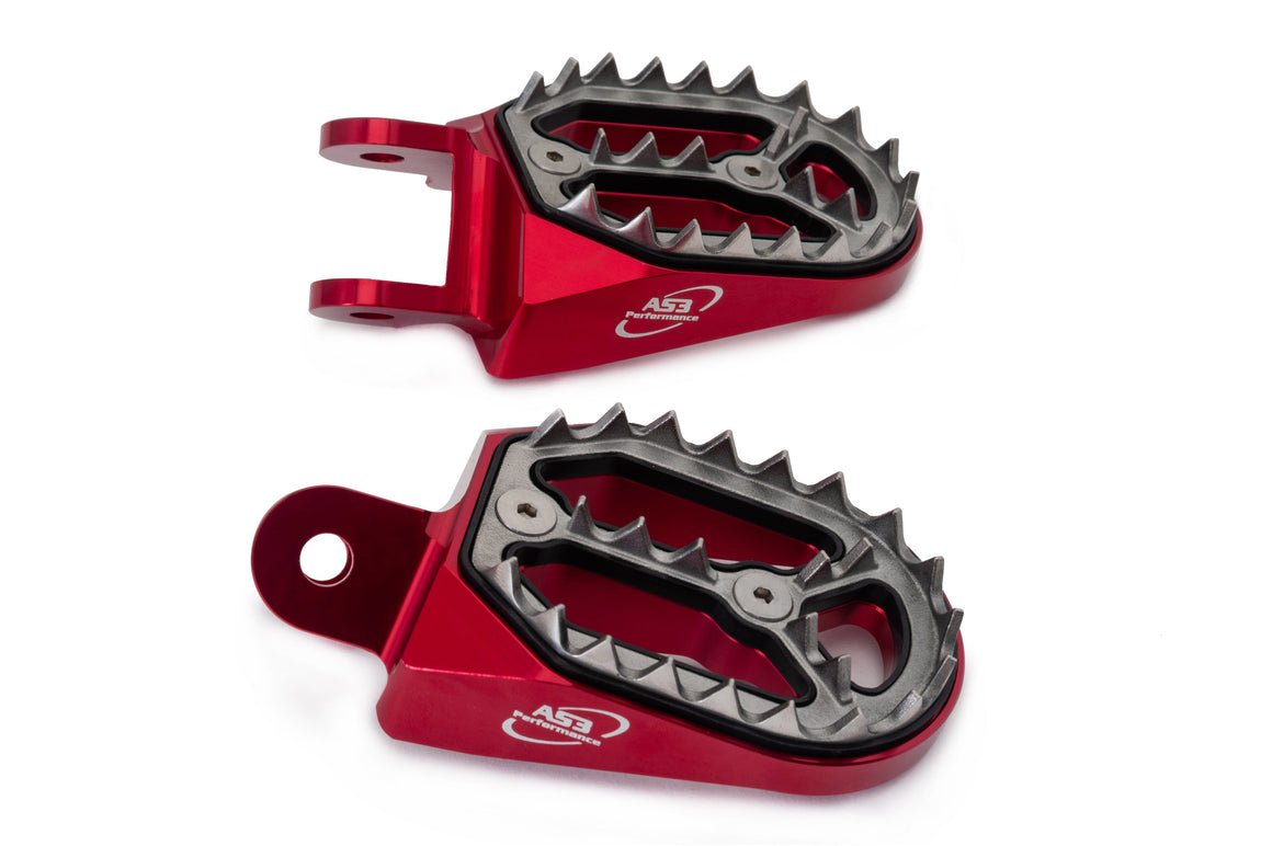 AS3 Factory Series Voetsteunen Rood