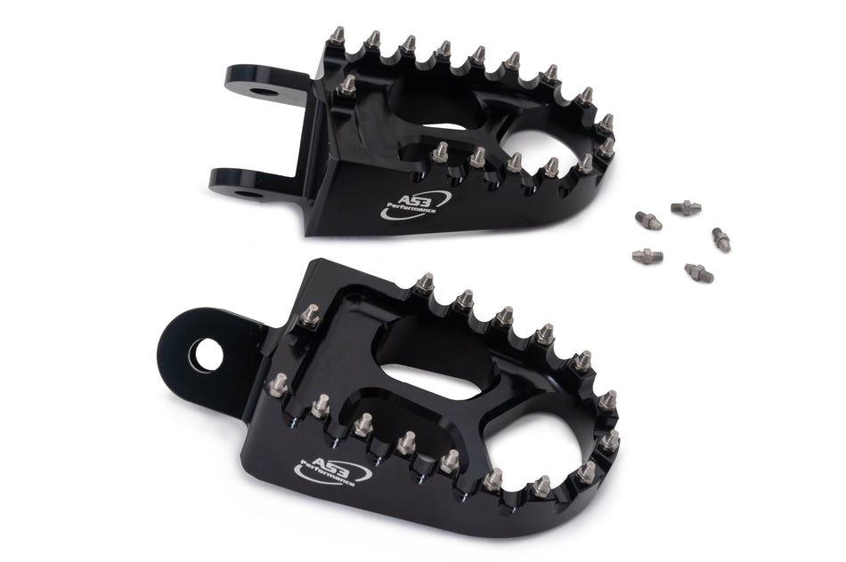 AS3 Racing Series Voetsteunen Zwart