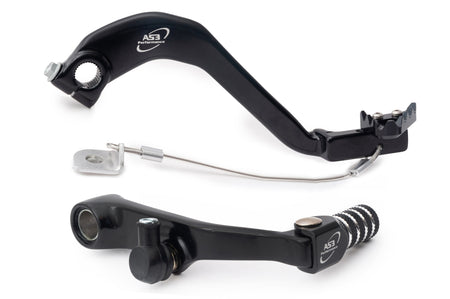 AS3 Versnellingspook & Rempedaal Set Zwart