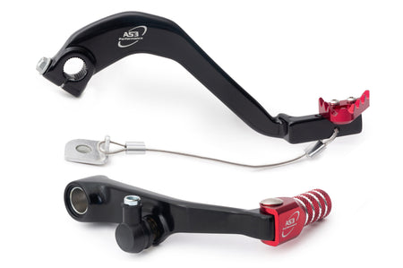 AS3 Versnellingspook & Rempedaal Set Rood
