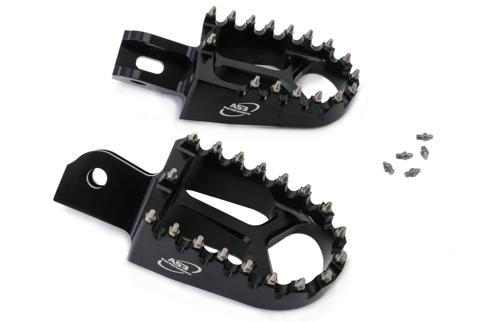 AS3 Racing Series Voetsteunen Zwart