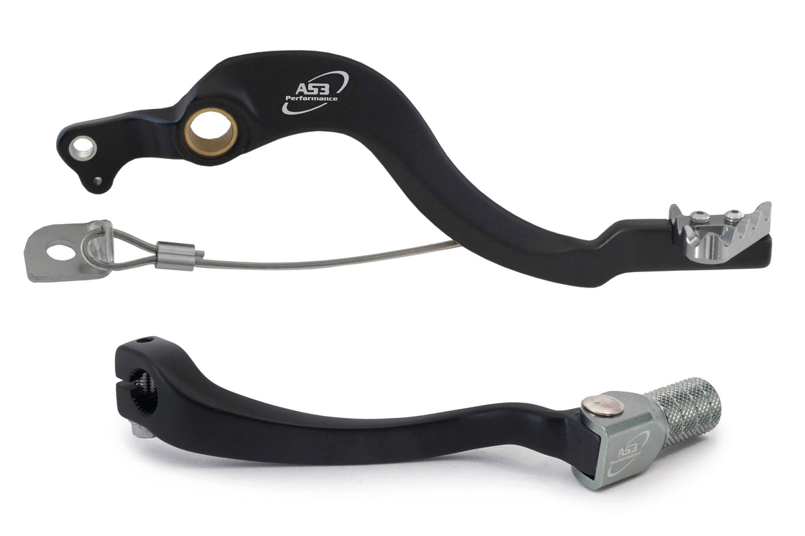AS3 Factory Series Rempedaal & Versnellingspook Zwart