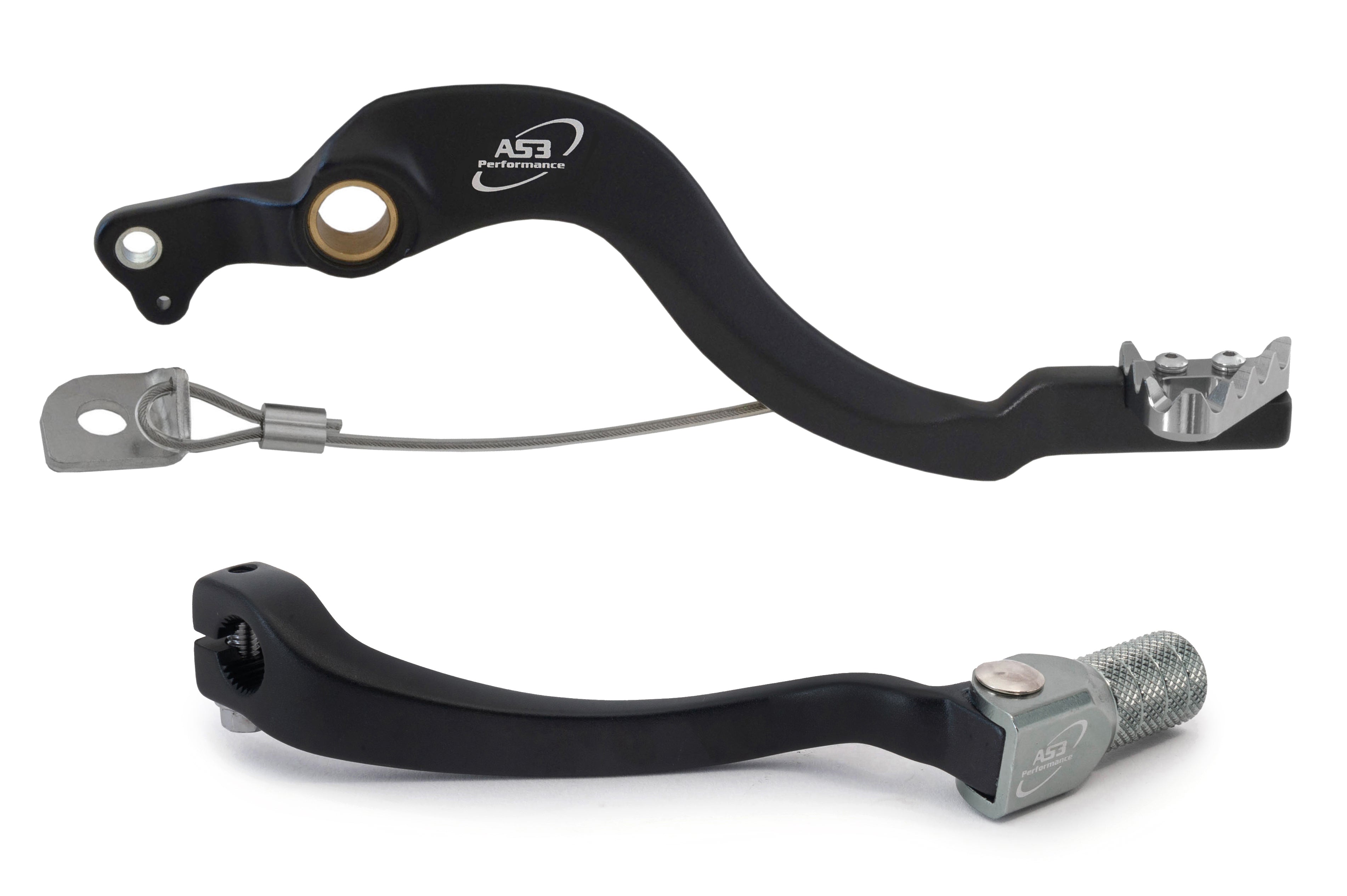 AS3 Factory Series Rempedaal & Versnellingspook Zwart