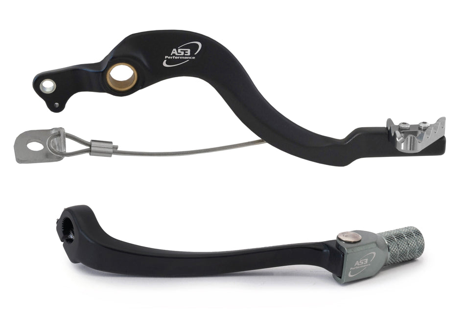 AS3 Factory Series Rempedaal & Versnellingspook Zwart