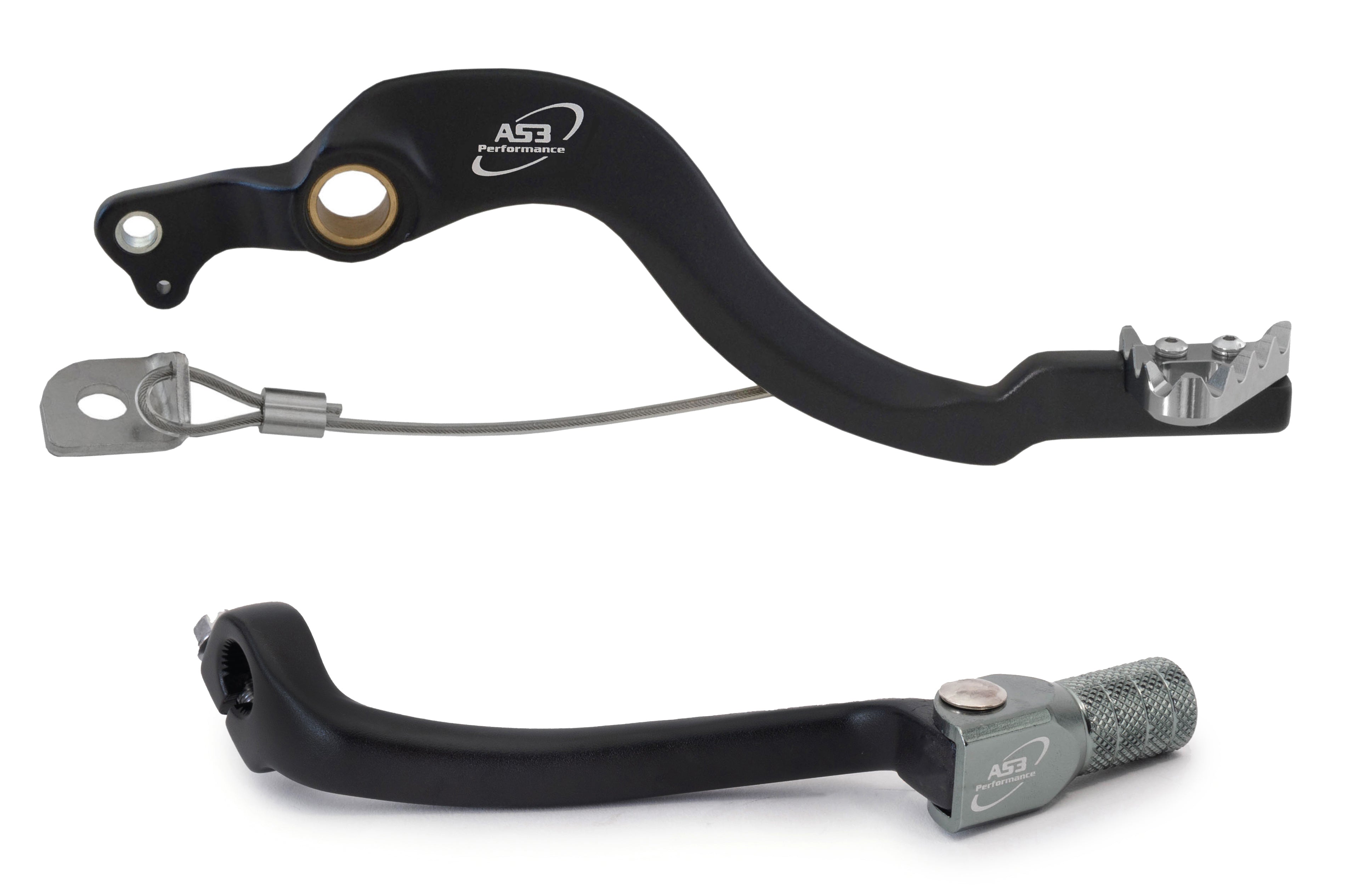 AS3 Factory Series Rempedaal & Versnellingspook Zwart