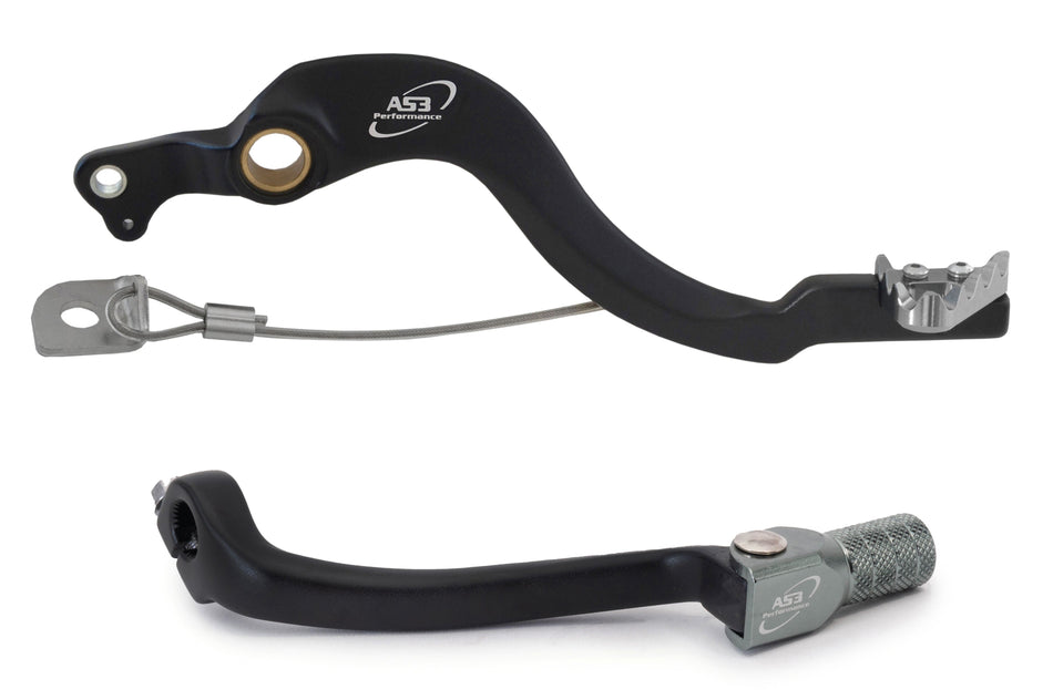 AS3 Factory Series Rempedaal & Versnellingspook Zwart