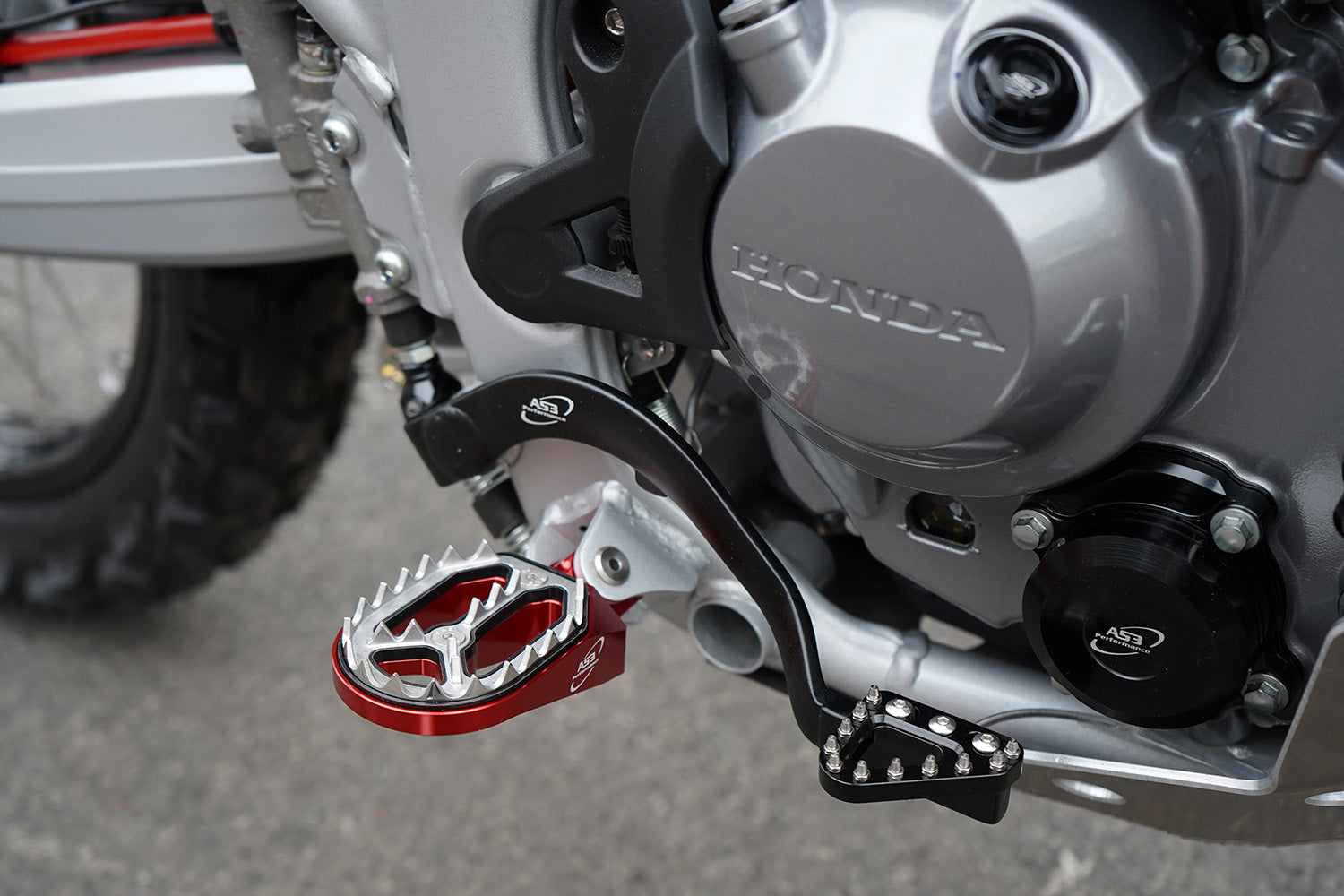AS3 Factory Series Voetsteunen Rood