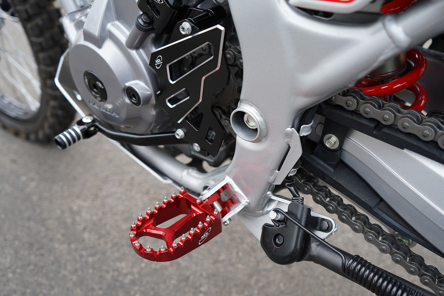 AS3 Racing Series Voetsteunen Rood