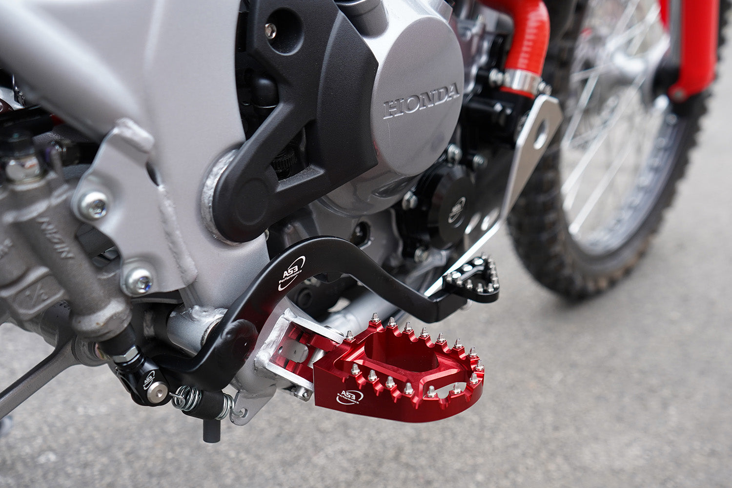 AS3 Racing Series Voetsteunen Rood