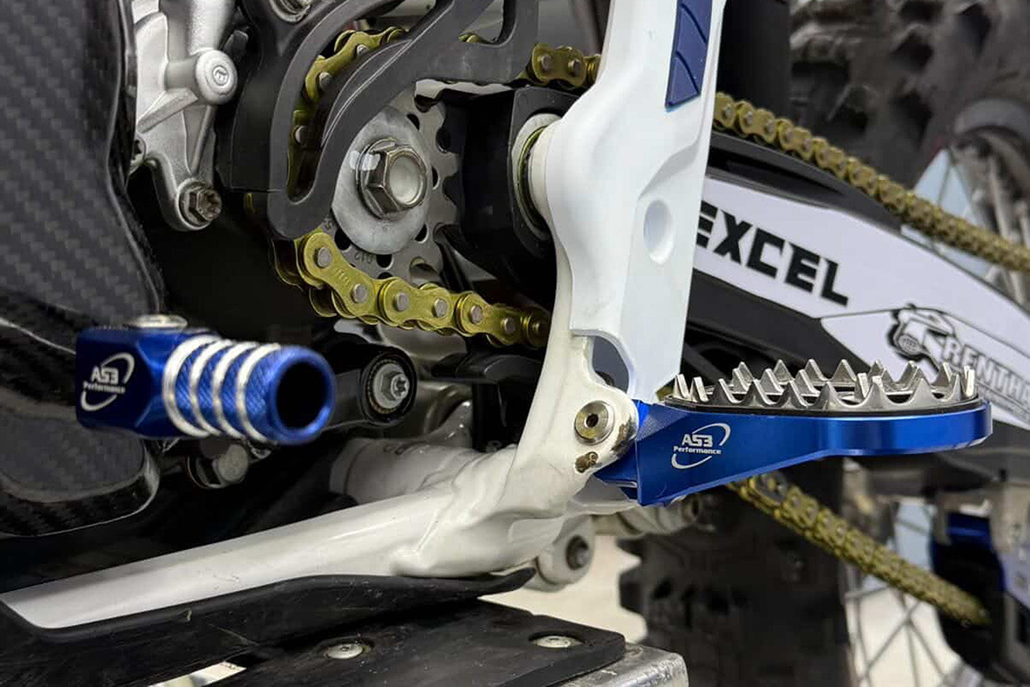 AS3 Factory Series Voetsteunen Blauw