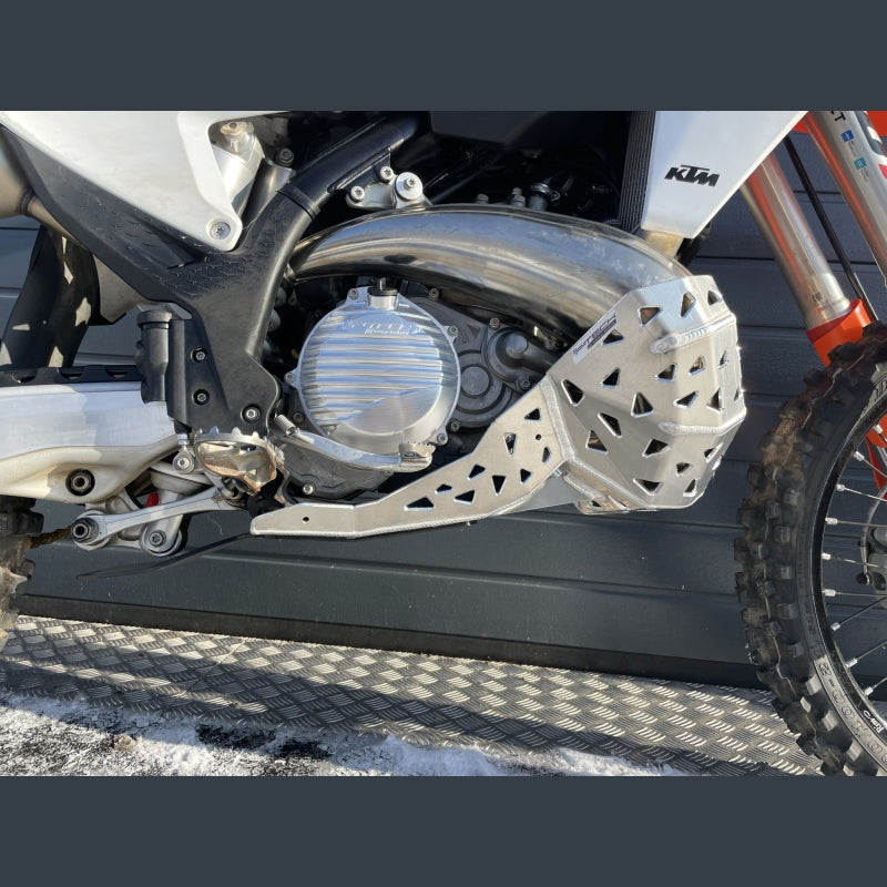 Skidplate met uitlaatbescherming voor 2T KTM, Husqvarna, Gasgas 2024-2026