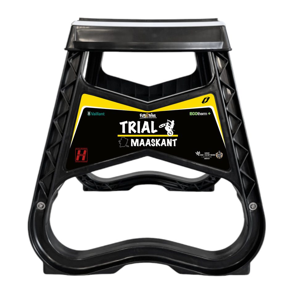 Plastic Moto Stand Stickers Trial Maaskant