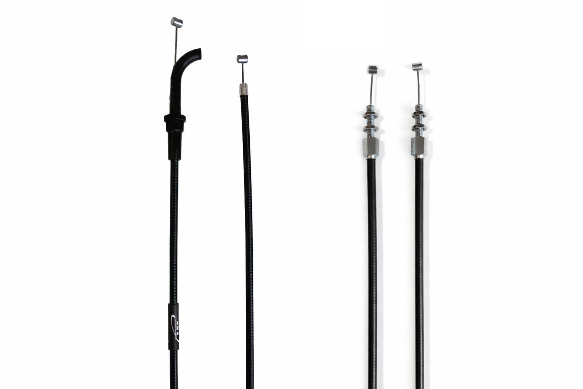 KAWASAKI KLX 250 SF 2009-2010 AS3 VENHILL FEATHERLIGHT THROTTLE CABLES BLACK
