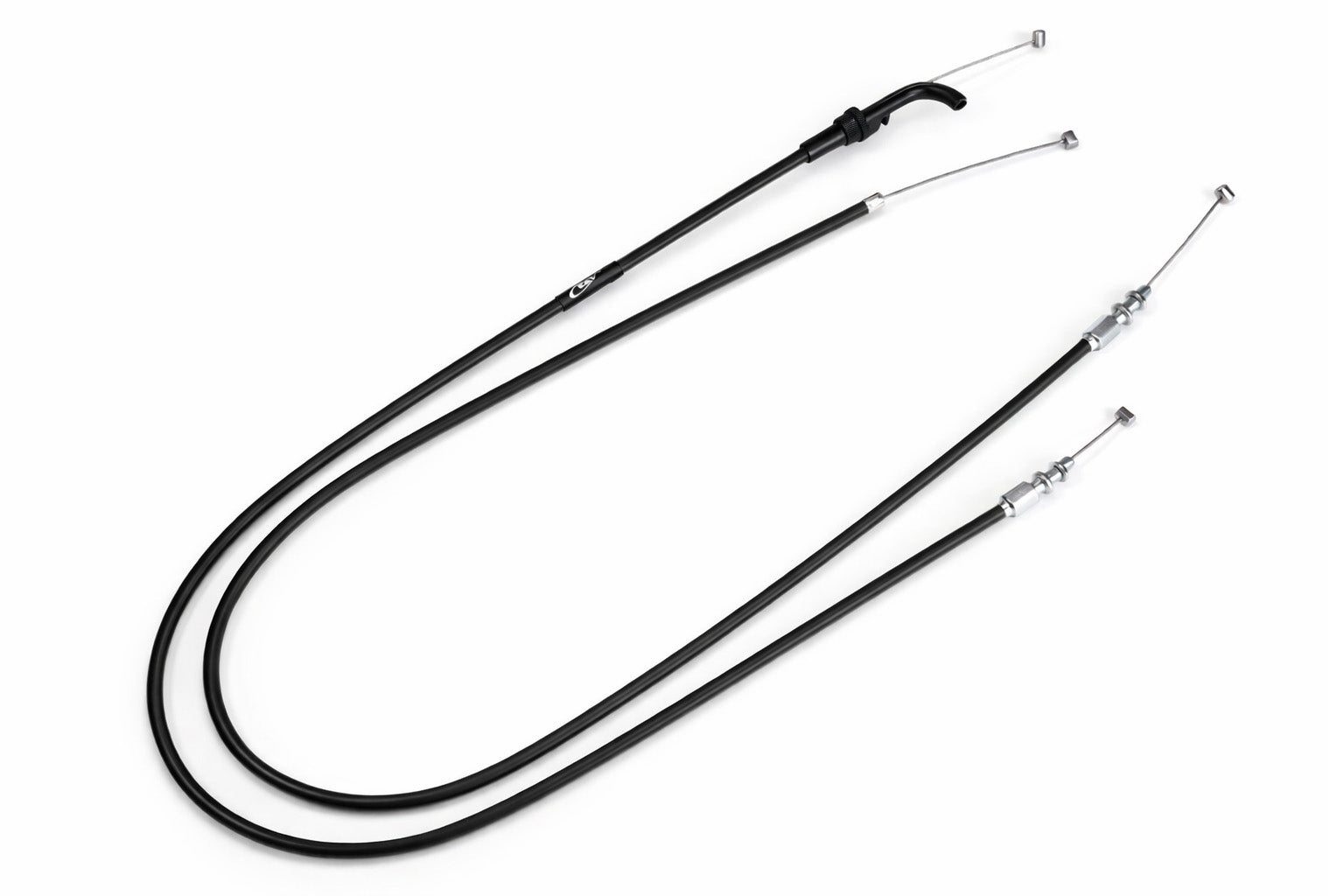 KAWASAKI KLX 250 SF 2009-2010 AS3 VENHILL FEATHERLIGHT THROTTLE CABLES BLACK