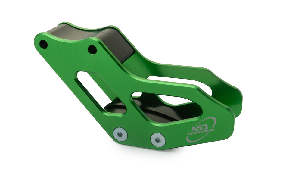 KAWASAKI KLX 140 2008-2020 AS3 ALUMINIUM CHAIN GUIDE GREEN