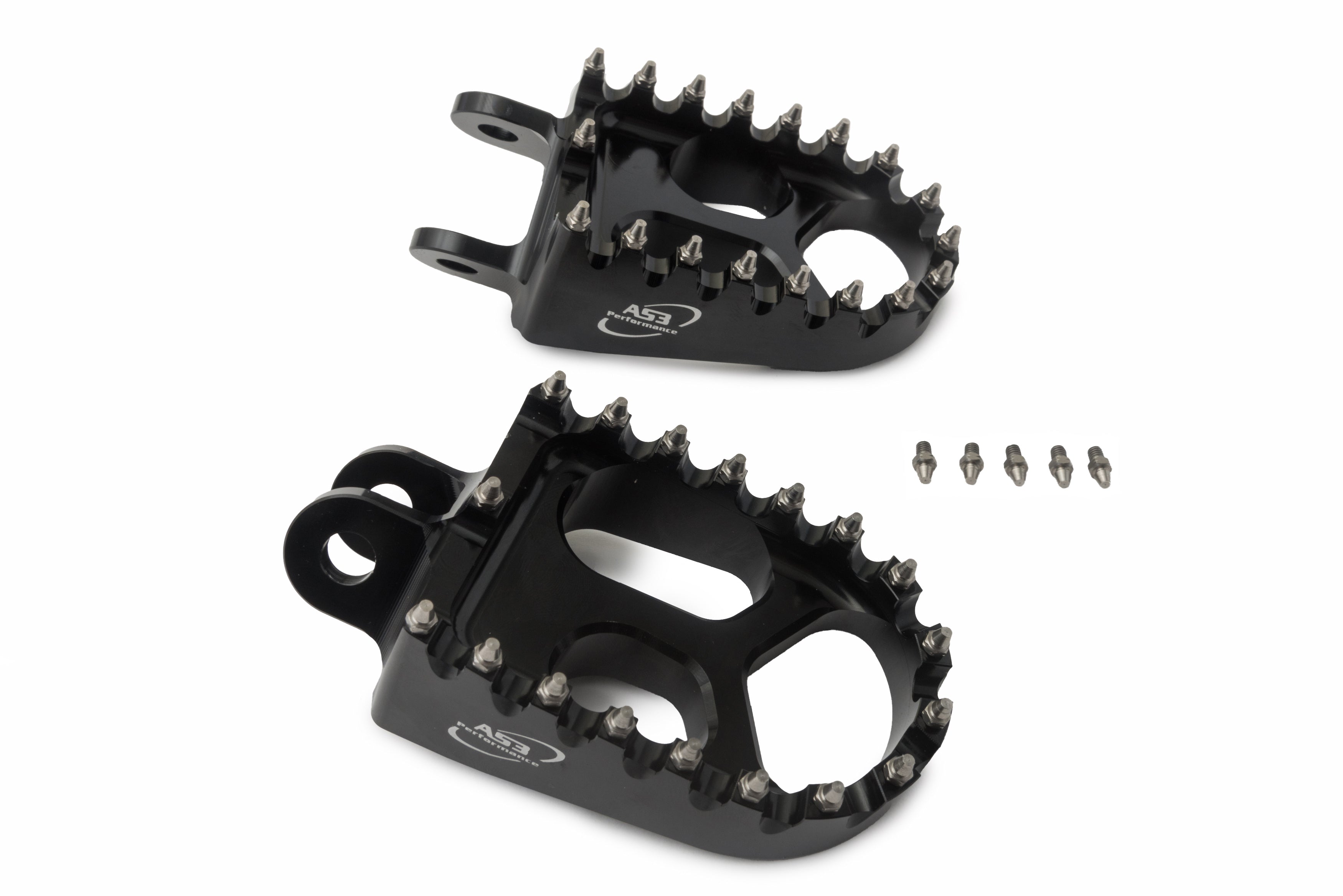 AS3 Racing Series Voetsteunen Zwart