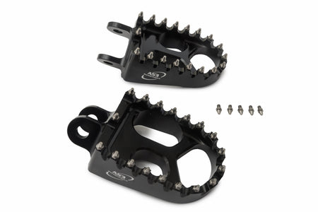 AS3 Racing Series Voetsteunen Zwart
