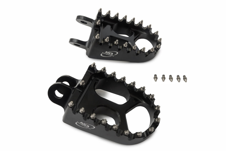 AS3 Racing Series Voetsteunen Zwart