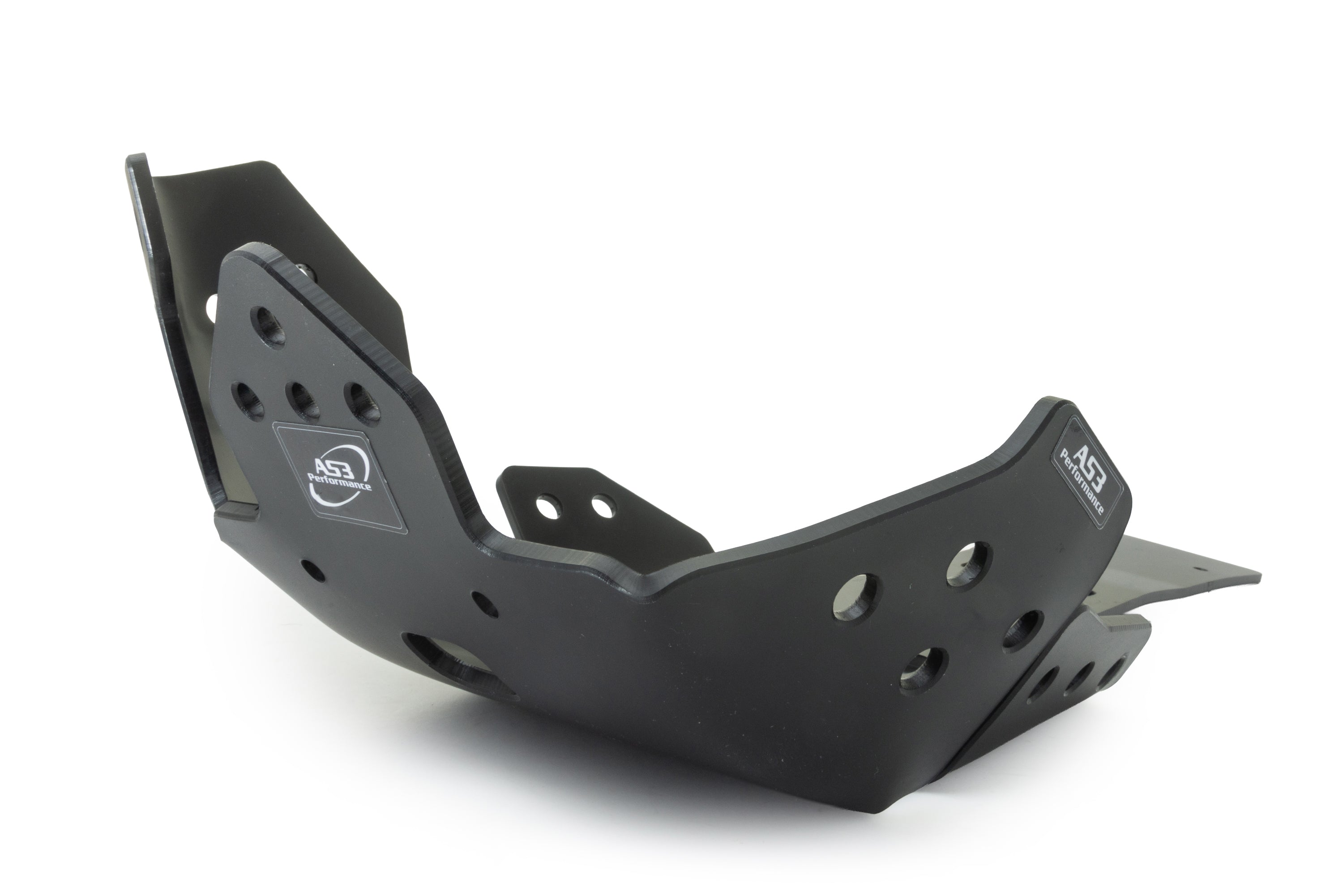 KAWASAKI KX 250 2021 AS3 DTC PLASTIC SKID PLATE AND LINKAGE GUARD BLACK