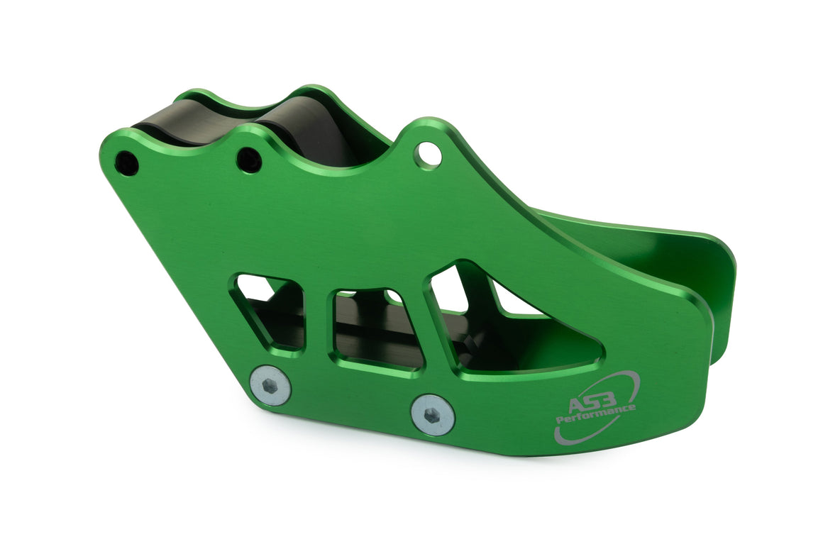 KAWASAKI KX 250 450 F 2006-2008 AS3 ALUMINIUM CHAIN GUIDE GREEN