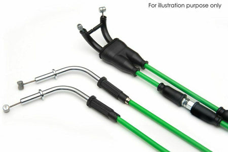 KAWASAKI NINJA 250 R 1986-2007 AS3 VENHILL FEATHERLIGHT THROTTLE CABLES GREEN