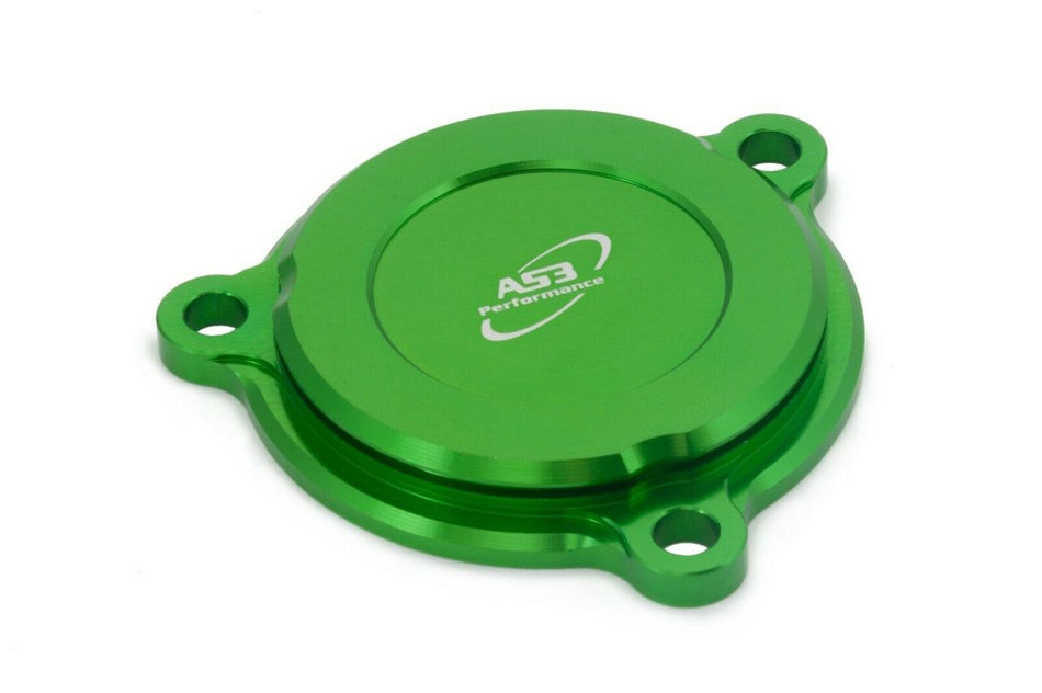 KAWASAKI KLX 125 2010-2016 KLX 140 2008-2022 KLX 150 2009-2013 AS3 OIL FILTER CAP COVER GREEN