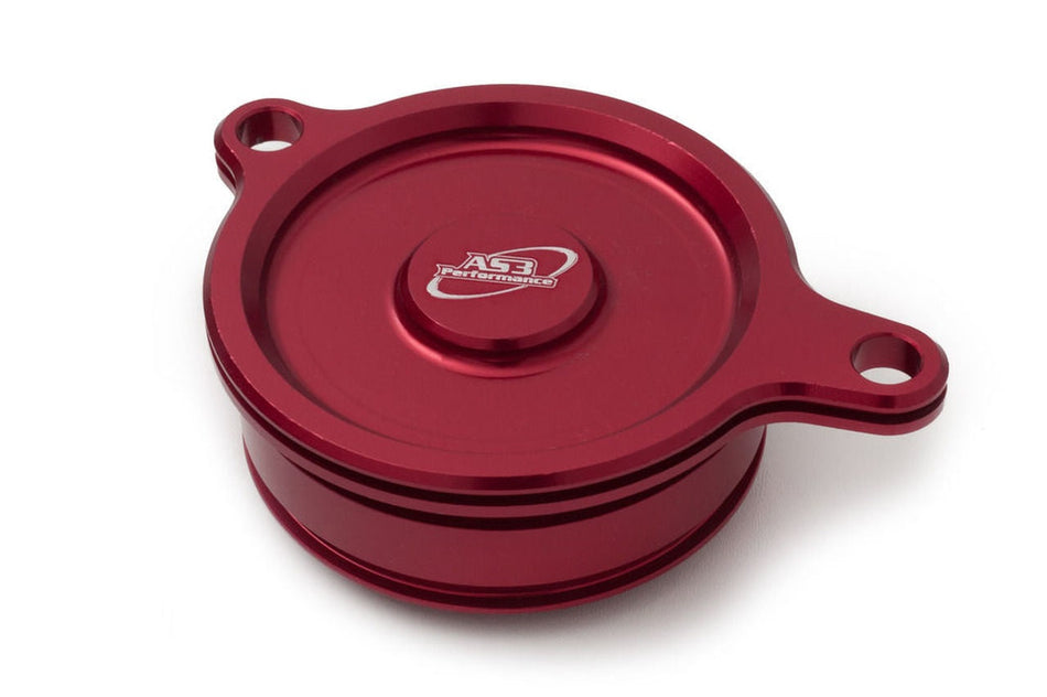 KAWASAKI KX 450 F 2006-2015 KLX 450 R 2008-2019 AS3 OIL FILTER CAP COVER RED