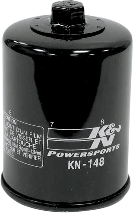 K&N Spin-On oil filter black - Yamaha