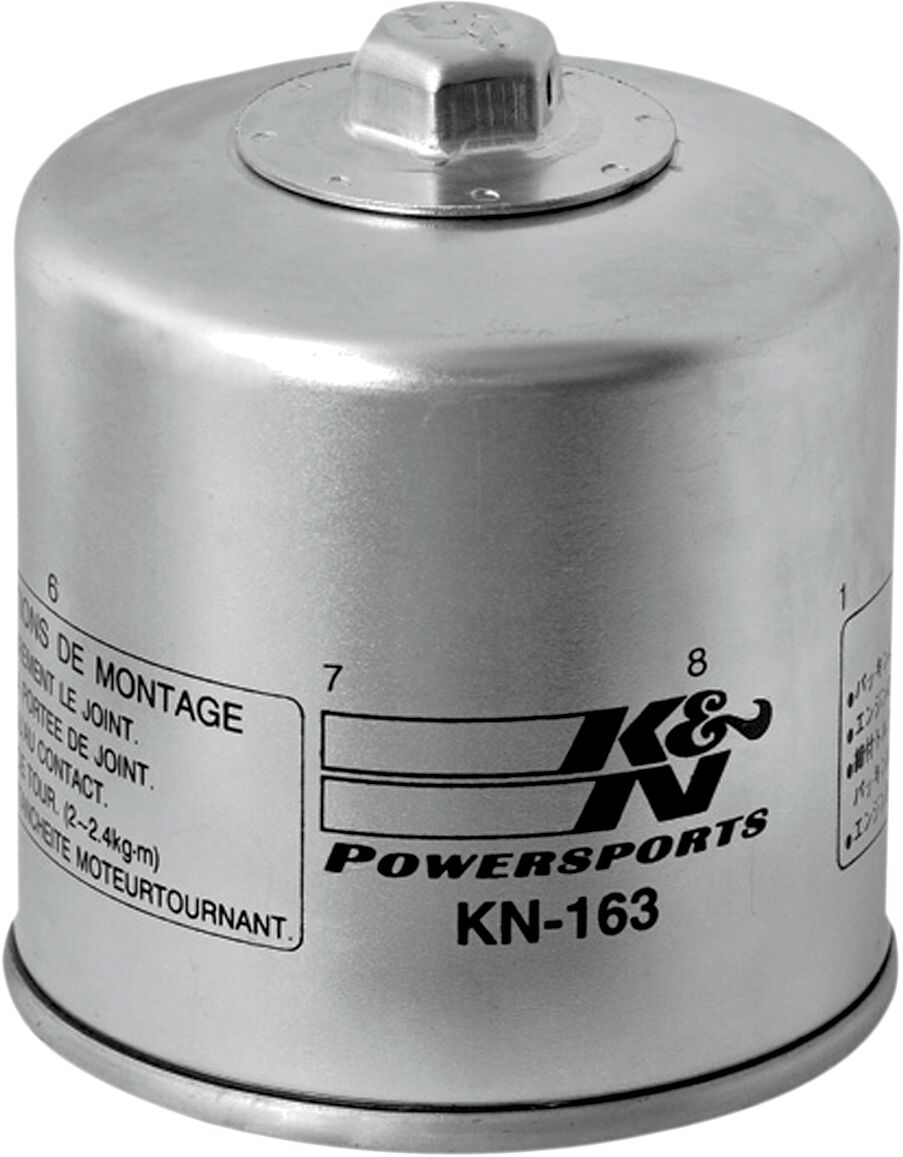 K&N Wrench-Off Oil Filter Chrome - BMW