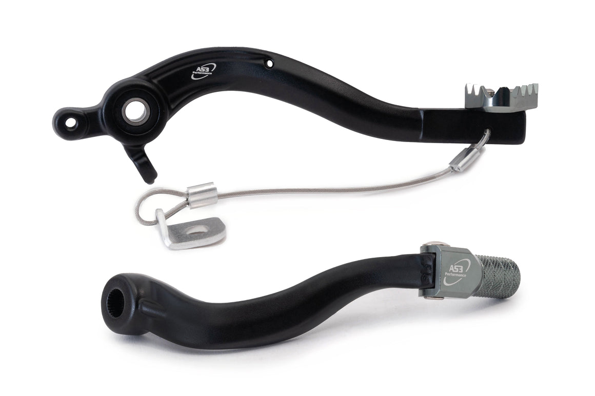 AS3 Factory Series Rempedaal & Versnellingspook Zwart
