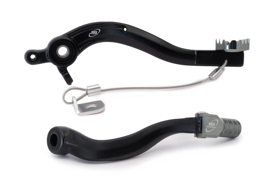 AS3 Factory Series Rempedaal & Versnellingspook Zwart