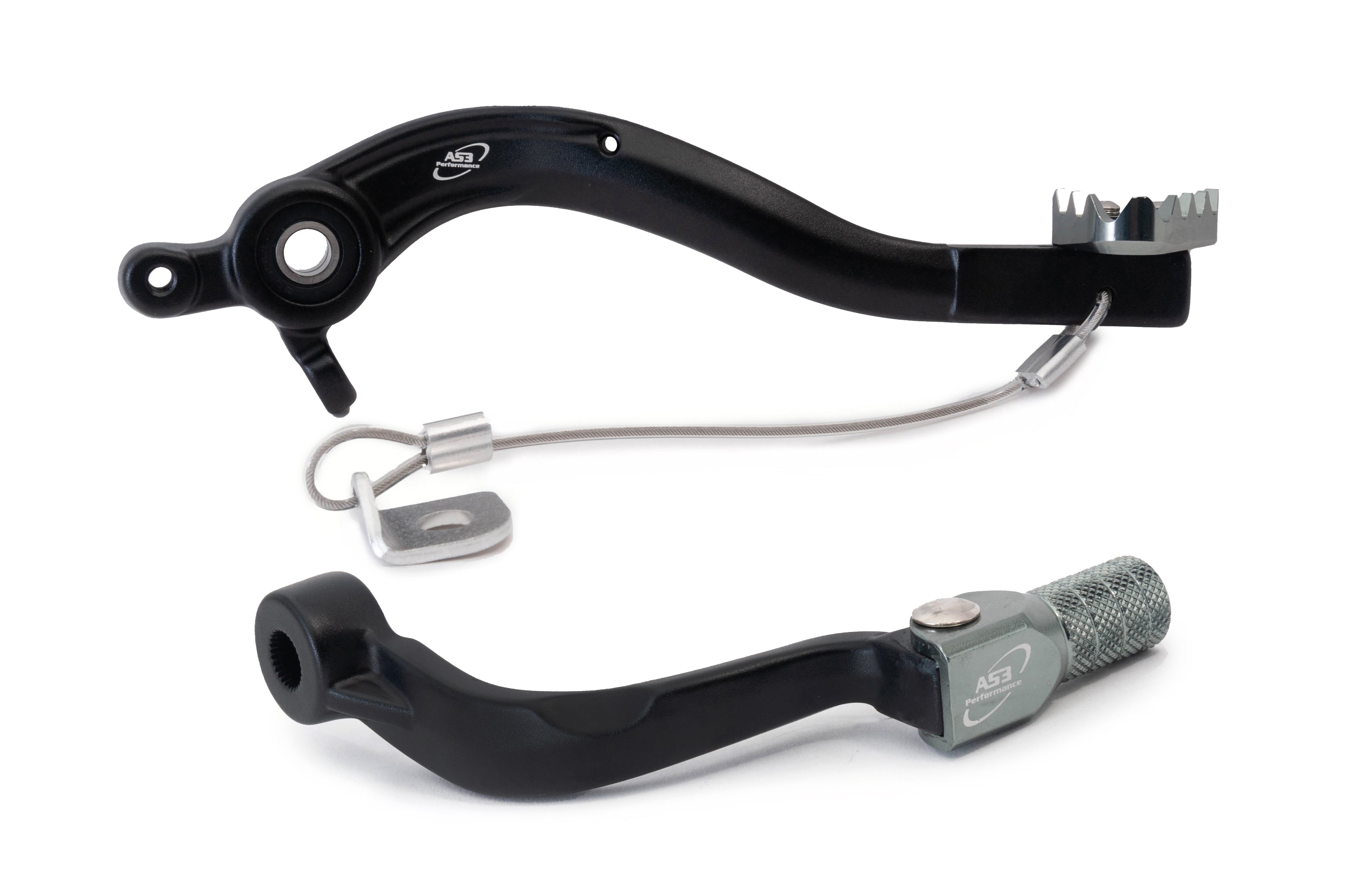 AS3 Factory Series Rempedaal & Versnellingspook Zwart