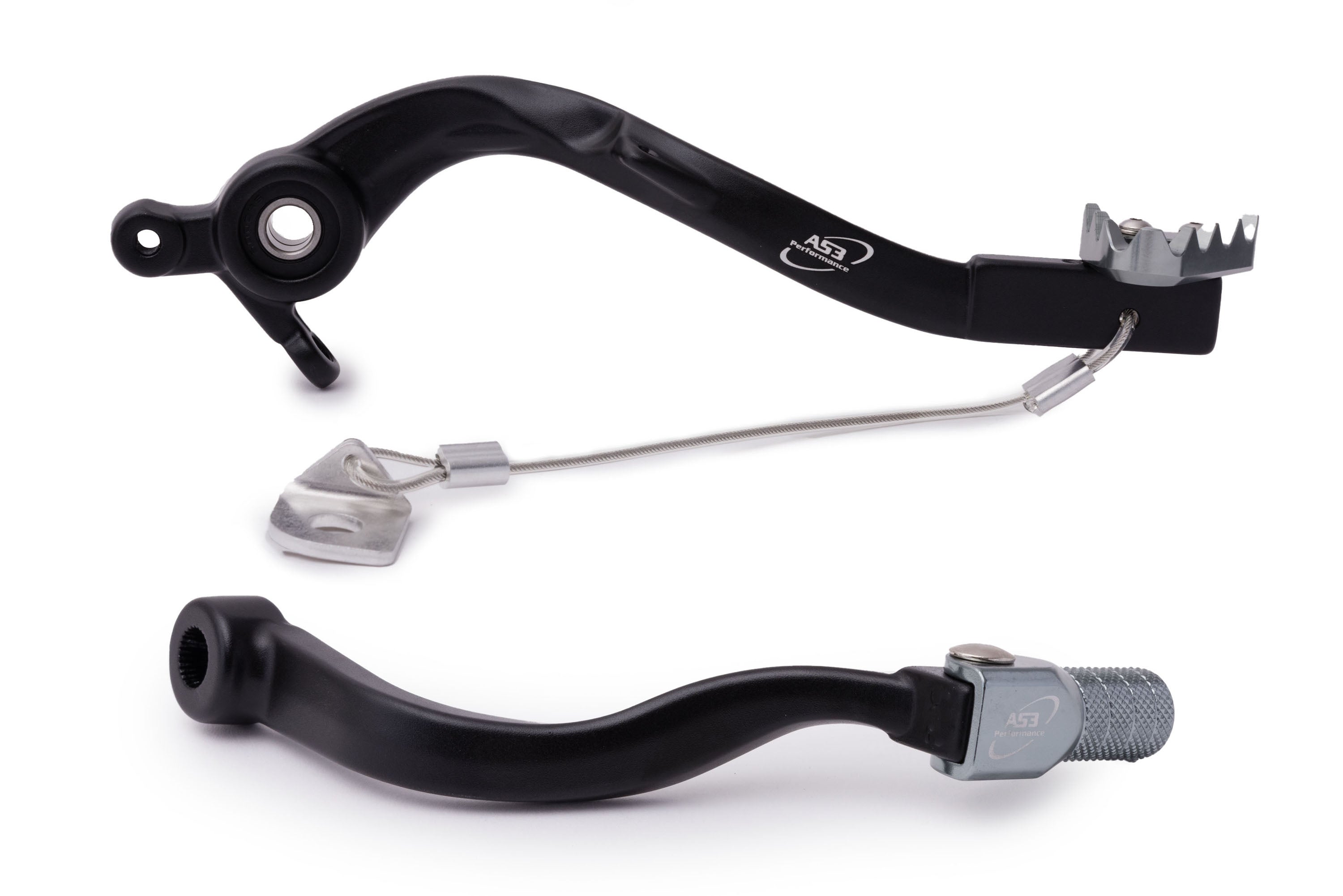 AS3 Factory Series Rempedaal & Versnellingspook Zwart