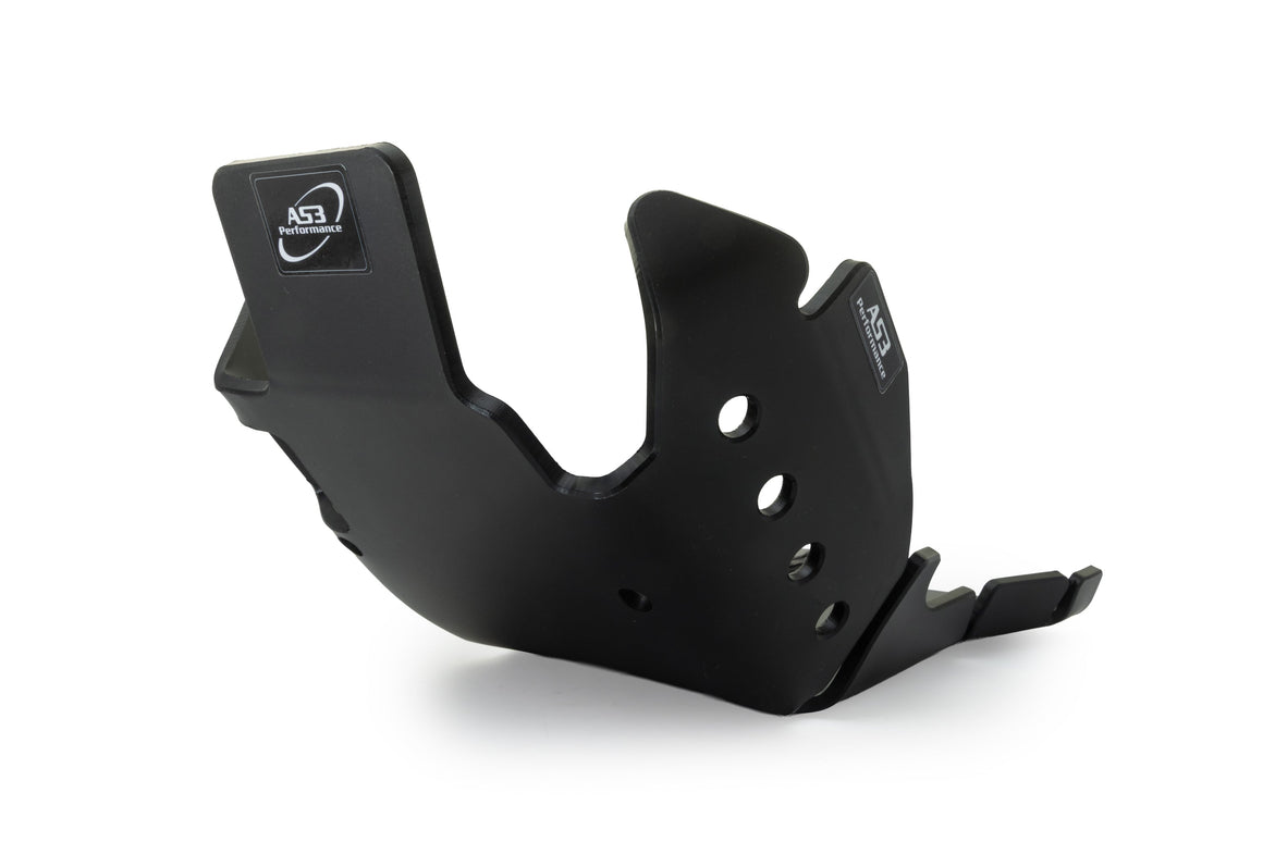 KTM 250 300 EXC XC-W 2017-2019 AS3 DTC PLASTIC SKID PLATE SUMP GUARD BLACK