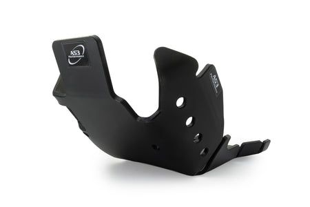 KTM 250 300 EXC XC-W 2017-2019 AS3 DTC PLASTIC SKID PLATE SUMP GUARD BLACK