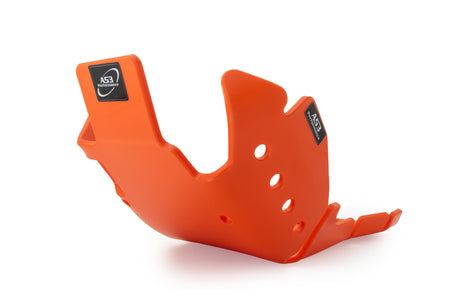 KTM 250 300 EXC XC-W 2017-2019 AS3 DTC PLASTIC SKID PLATE SUMP GUARD ORANGE