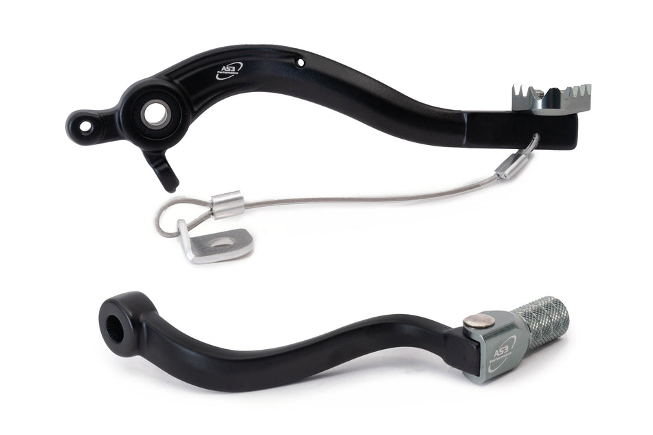 AS3 Factory Series Rempedaal & Versnellingspook Zwart