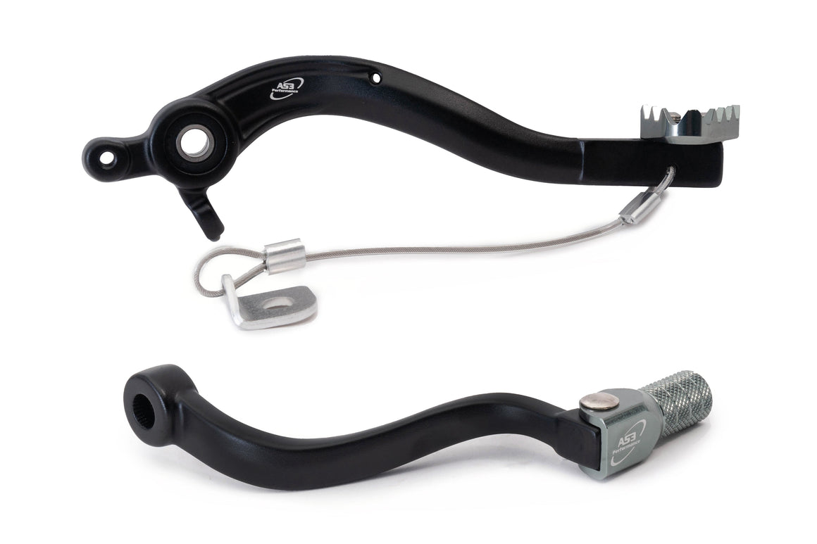 AS3 Factory Series Rempedaal & Versnellingspook Zwart