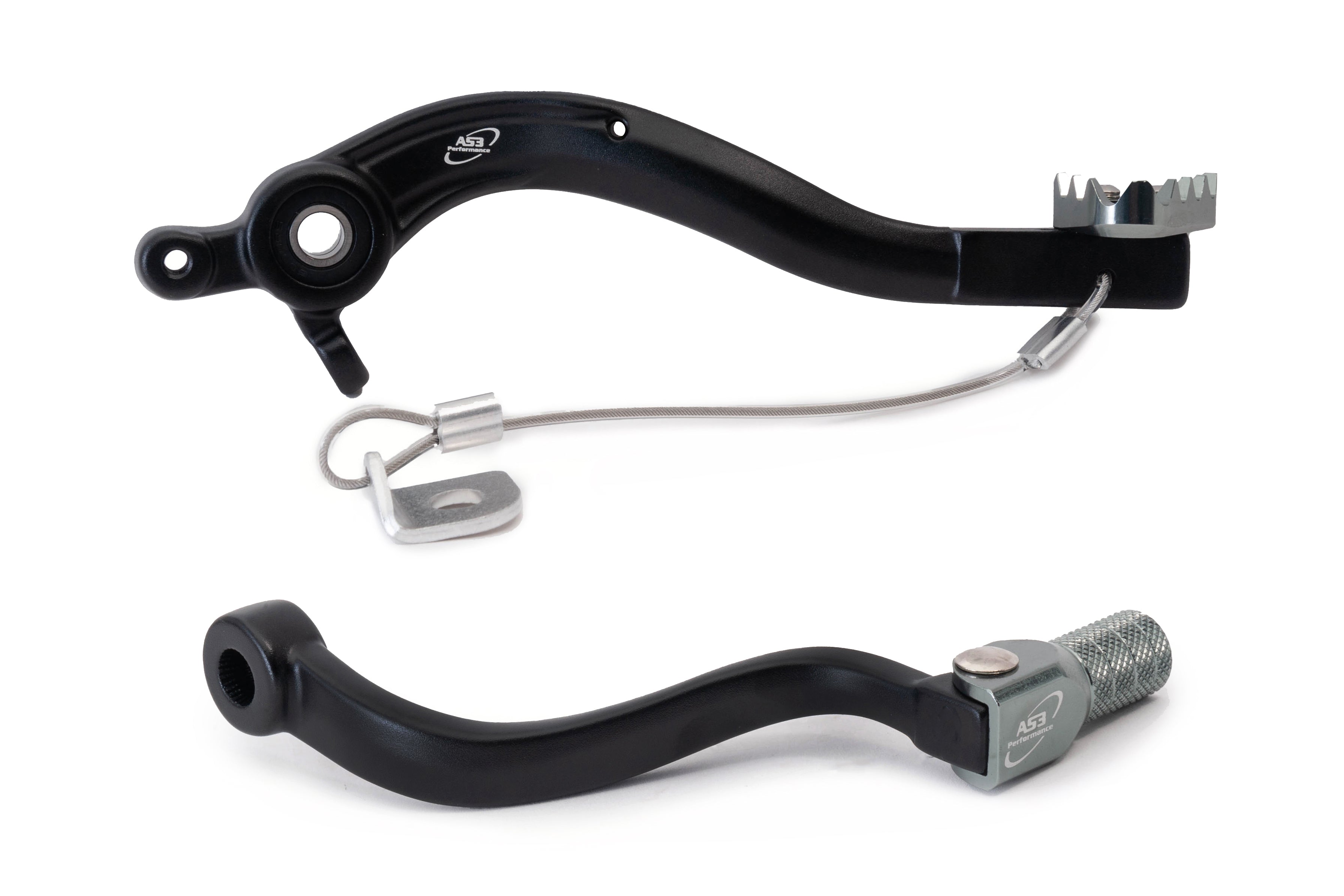AS3 Factory Series Rempedaal & Versnellingspook Zwart